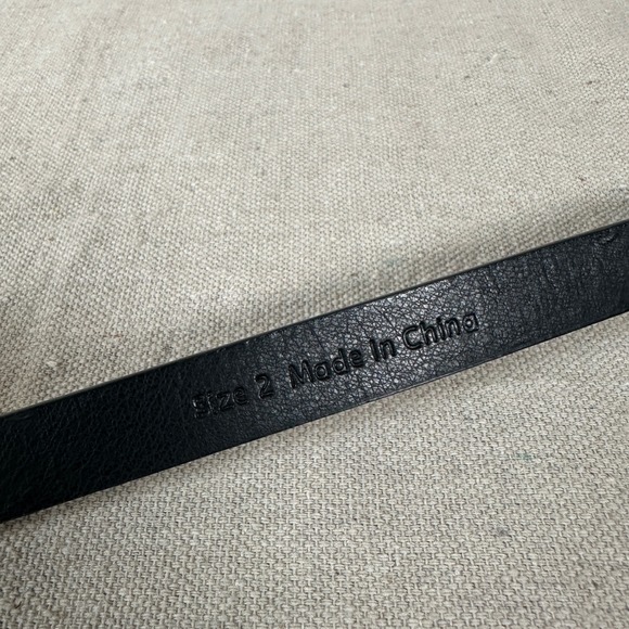 Bow statement belt thin skinny gold metal Black Lizard dark feminine dress - Picture 6 of 8